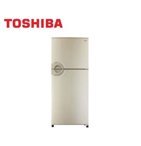 Toshiba refrigerator, 350 liters, golden cylindrical handle