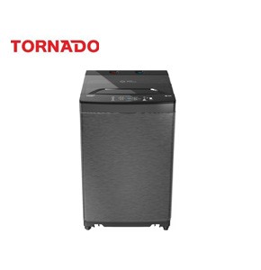 Tornado washing machine, top automatic, 8 kg, dark silver