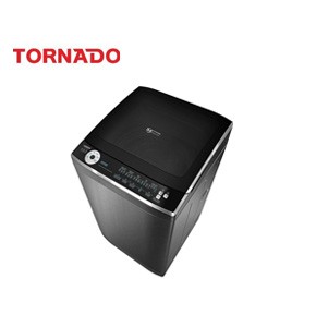 Tornado washing machine, top automatic, 13 kg, dark silver