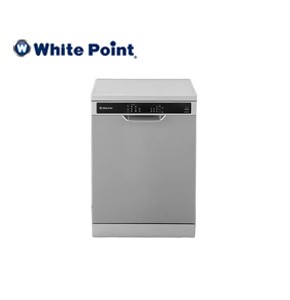 White Point Dishwasher 15 Settings 8 Programs with Digital Screen, Half Load, Hygiene Wash Technology and Inverter Motor in Stainless Color