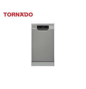TORNADO Dishwasher 10 Person 45 cm Digital 7 programs Dark Silver