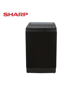 Sharp washing machine, top automatic, 13 kg, black inverter