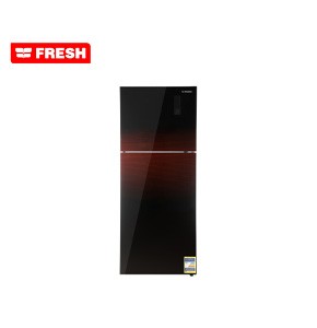 Fresh refrigerator, 471 liters, digital, burgundy plasma, glass door