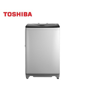 Toshiba washing machine, top automatic, 10 kg, new shape, hot and cold inlet, white