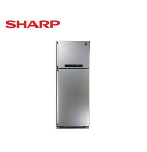 Sharp refrigerator, 396 liters, digital, plasma, silver