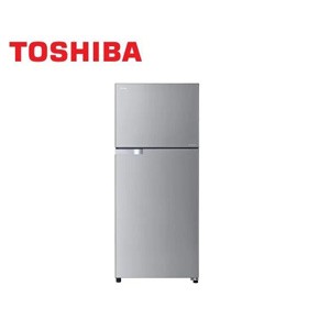 Toshiba refrigerator, 395 liters, silver inverter