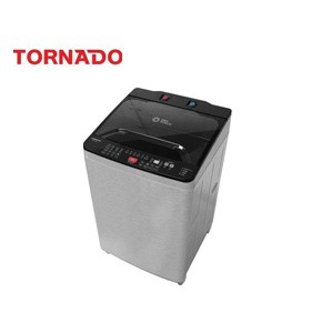 Tornado washing machine, top automatic, 10 kg, silver